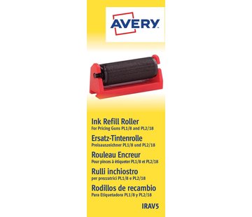 Avery IRAV5 inktrol zwart - doosje van 5 stuks - geschikt voor PL1/8 en PL2/18