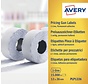 Avery - PLP1226 - etiketten voor prijstang permanent - 12 x 26 mm - 15 000 etiketten - wit