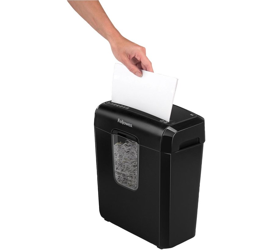Fellowes papiervernietiger LX25 zwart - Cross Cut - 6 vellen - P-4 beveiliging
