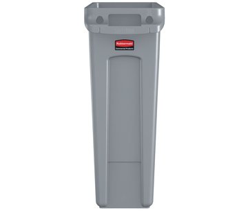 Rubbermaid Rubbermaid - afvalcontainer Slim Jim - 87 liter - grijs