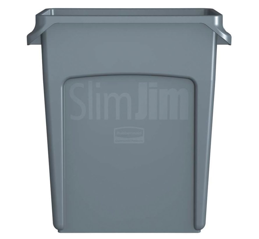 Rubbermaid - afvalcontainer Slim Jim - 60 liter - grijs