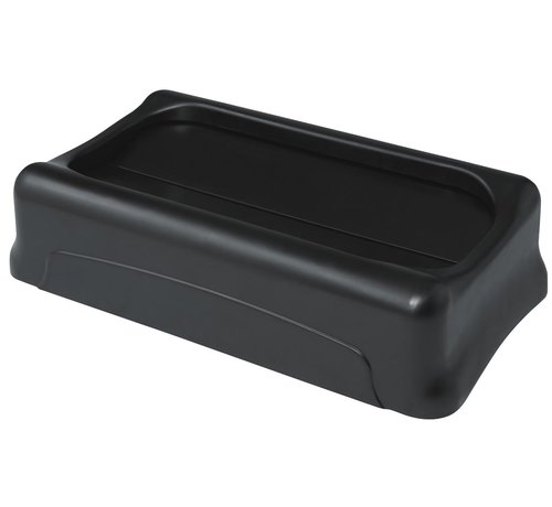 Rubbermaid Rubbermaid - deksel voor afvalcontainer Slim Jim - scharnierend deksel - zwart