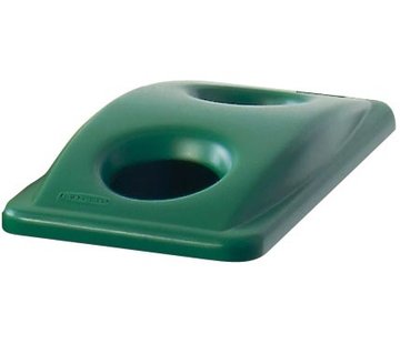 Rubbermaid Rubbermaid - deksel voor afvalcontainer Slim Jim - voor flessen en groen afval - groen