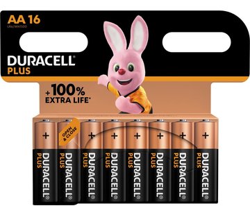 Duracell Duracell - batterij Plus 100% - AA - 16 stuks
