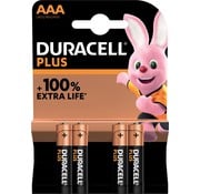 Duracell Duracell - batterij Plus 100% - AAA - 4 stuks