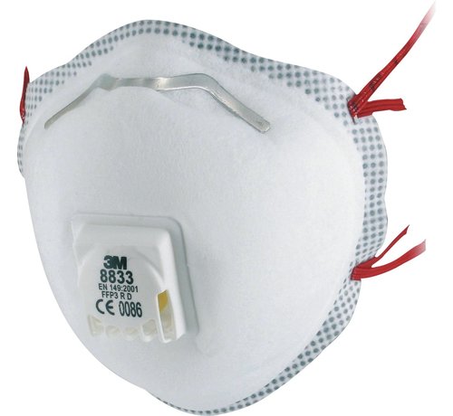 3M 3M - fijnstofmasker Aura - cupvorm - ventil - FFP3 - 2 stuks