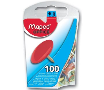 Maped Maped - gekleurde punaises - 10mm - 100 stuks