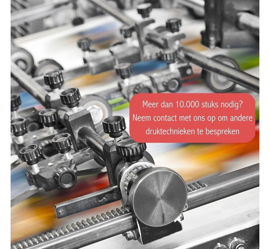 Draagtray karton bedrukt - voor 6 bierflessen - 30 stuks bedrukt met eigen ontwerp