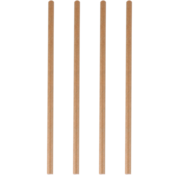 Milkshake rietjes - papier - 250mm - bruin - 2400 stuks