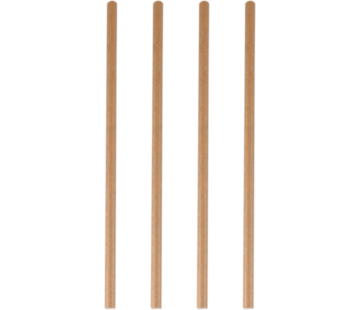 Milkshake rietjes - papier - 250mm - bruin - 2400 stuks