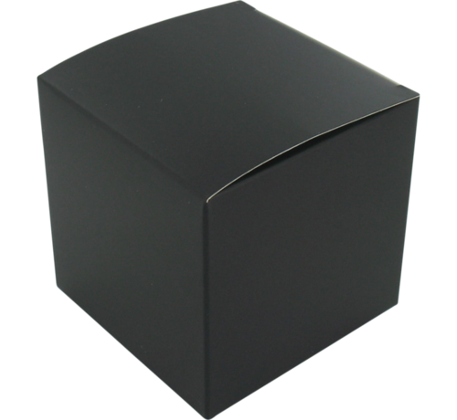 Specipack Zwarte geschenkdoos - kubus - 10x10x10cm - 25 stuks