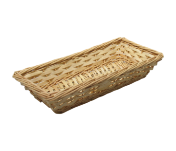 Specipack Rieten mand - wilg - naturel - rechthoekig - 37x17x7cm