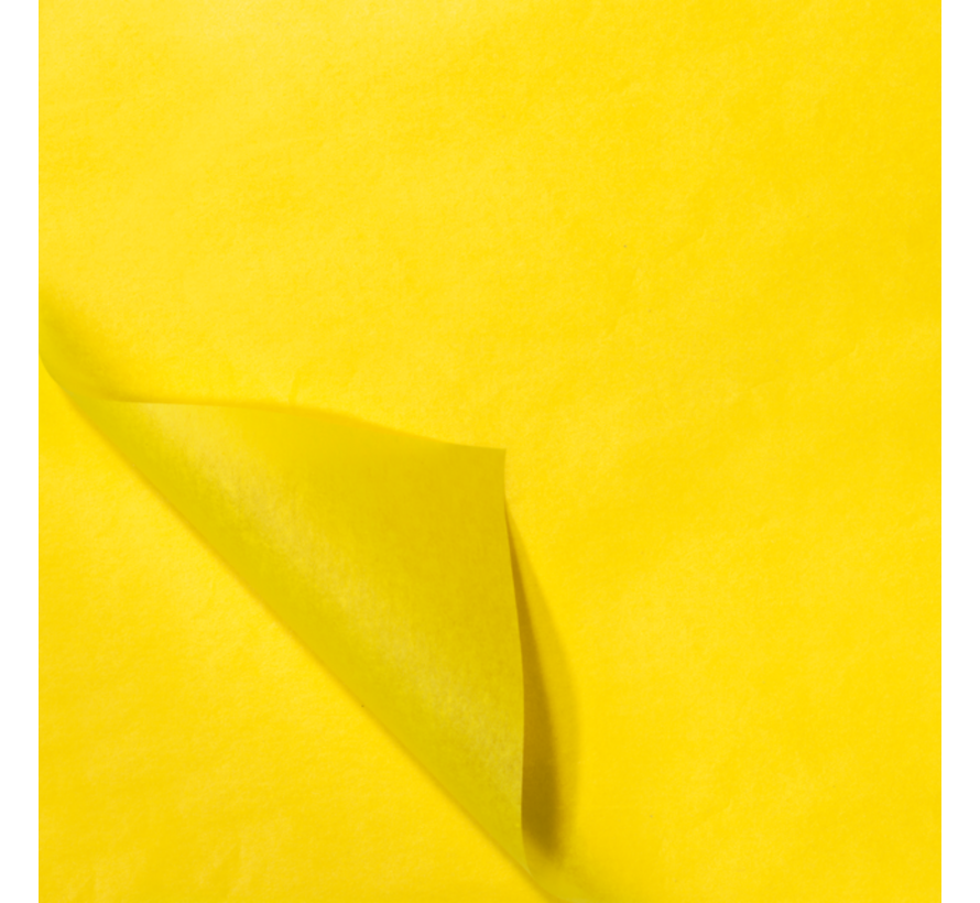 Zijdevloei - 50x70cm - geel - 480 vellen