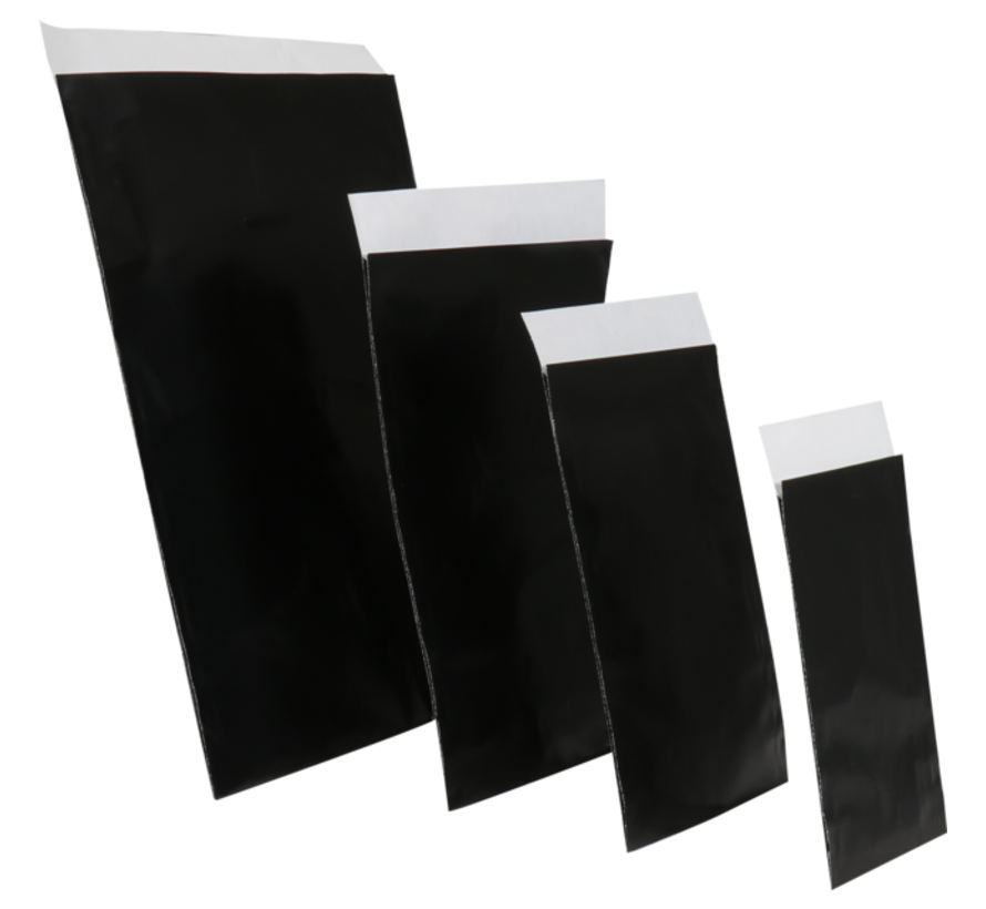 Fourniturenzak - papier - 17x25cm - zwart- 1000 stuks