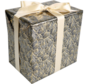 Cadeaupapier - 50cmx200m - Leafs - zwart/goud