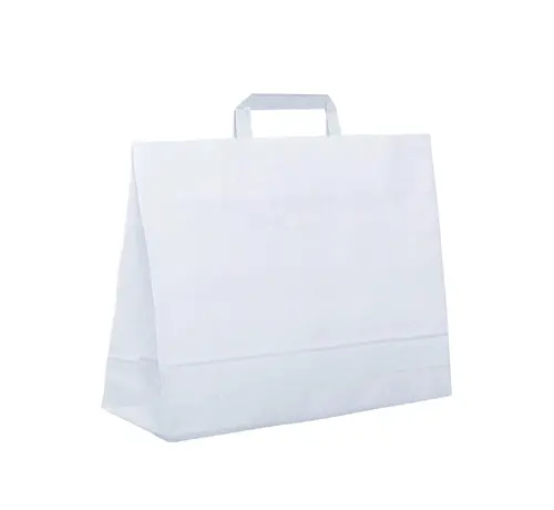 Specipack Papieren tasjes - 49,5 x 14 x 44 cm - Gedraaid koord  of Platte Handgreep -200 stuks