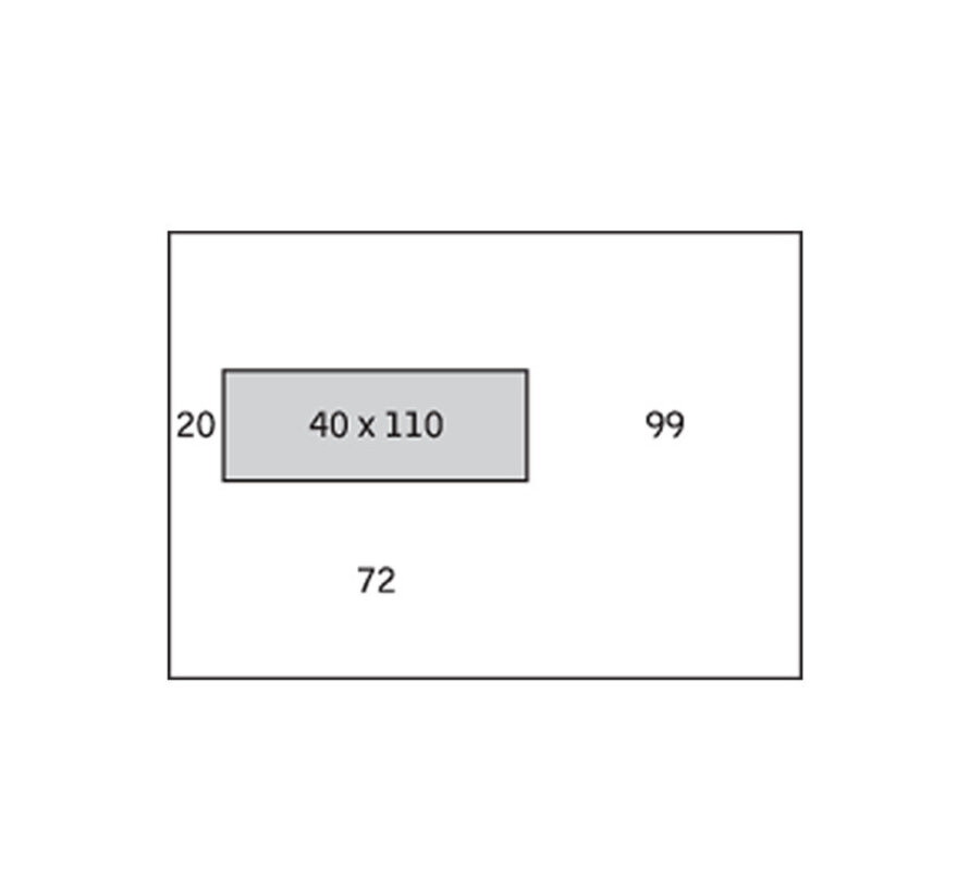 Witte envelop C5 162 x 229 mm venster links doos 500 stuks