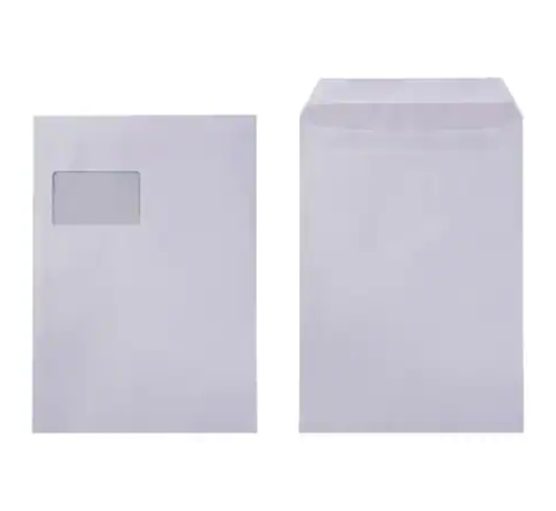 Specipack Witte akte envelop C4 229 x 324 mm venster links doos 250 stuks