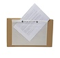 Paklijst enveloppen/ dokulops papier onbedrukt - recyclebaar - C6- 162mm x 120mm - doos met 1000 stuks