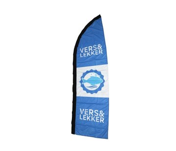 Specipack Beachvlag - Vers & Lekker VIS - 230x60cm