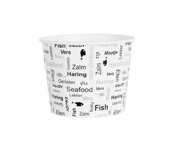 Specipack Kartonnen bucket - Enjoy Fish - 85 oz - Ø 189 mm - 300 stuks