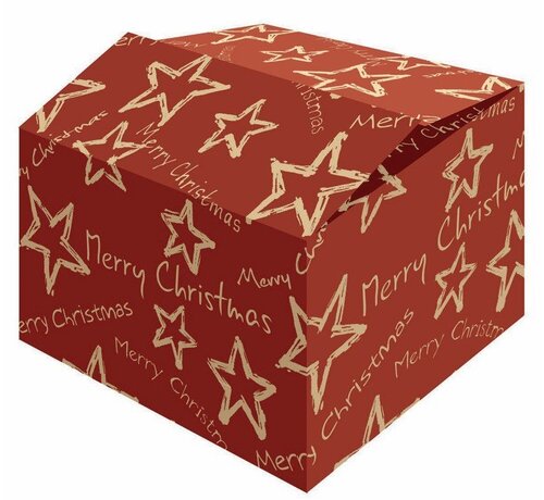 Specipack Geschenkdozen kerst - rood - 450 x 350 x 230 mm - bundel met 15 dozen