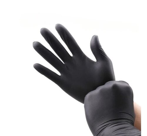 Nitril Handschoen Zwart S - Extra stevig 5.0 grs - Doos met 100 stuks