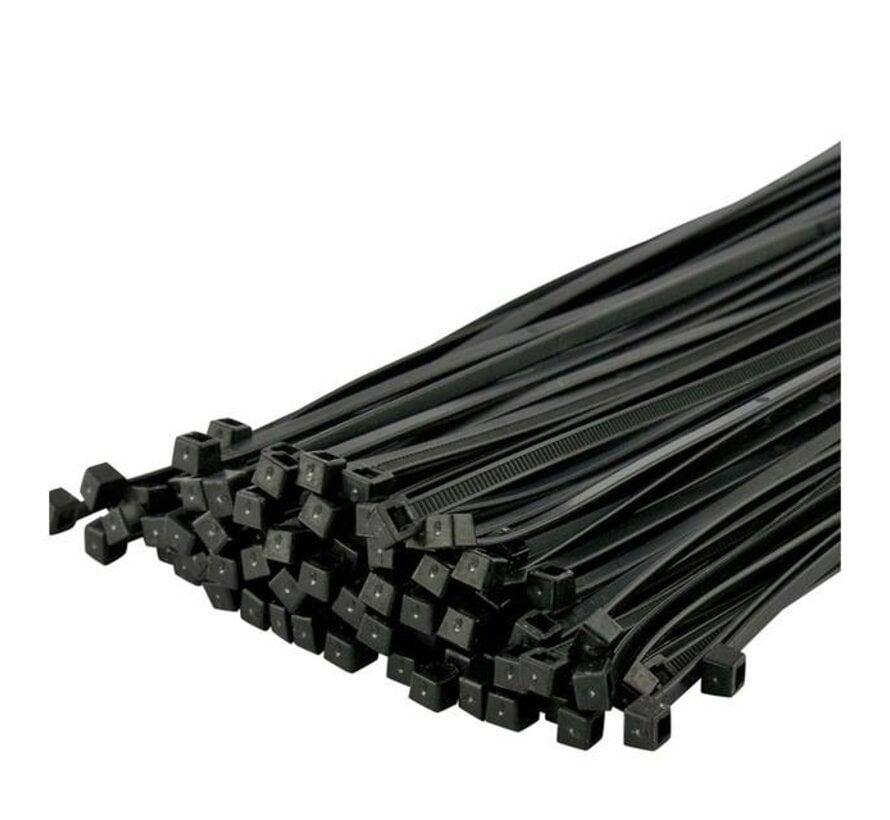 Kabelbinders zwart 540 x 7,6 mm - Zak met 100 stuks