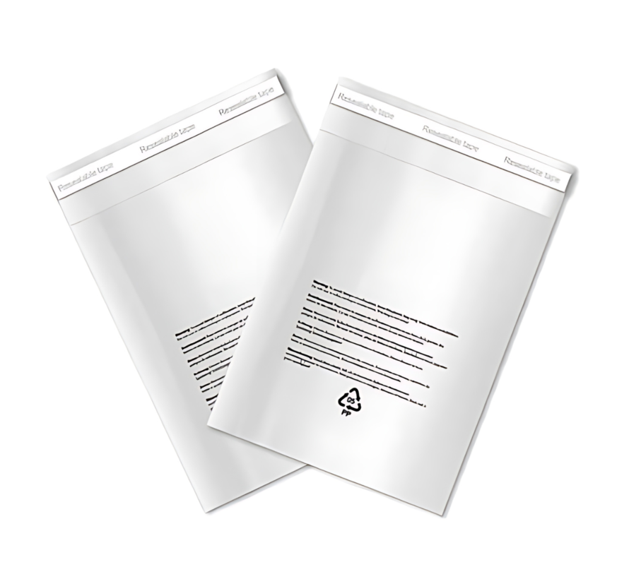 Transparante PP zak 270 x 380 mm - Met waarschuwingstekst - Doos met 1.000 zakken