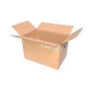 Hele Eurodoos 40 - 60 x 40 x 40 cm - Dubbele golf - Met handgrepen