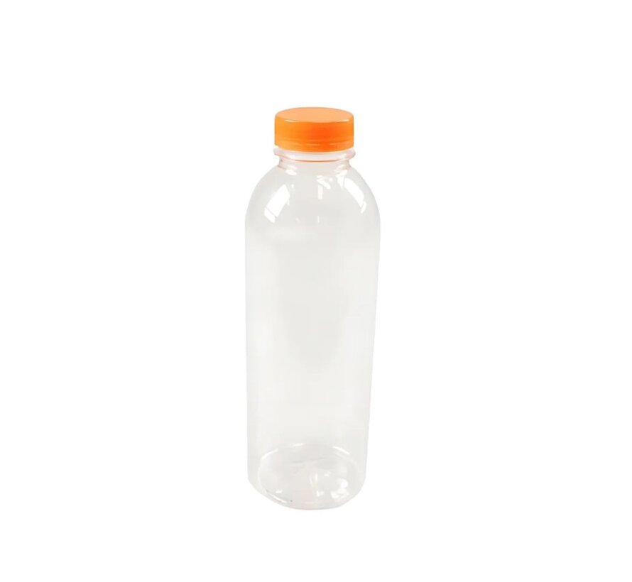 PET fles 500ml - Inclusief dop - Doos met 108 stuks