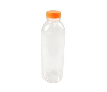 PET fles 1000ml - Inclusief dop - Doos met 70 stuks