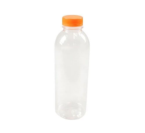 PET fles 1000ml - Inclusief dop - Doos met 65 stuks
