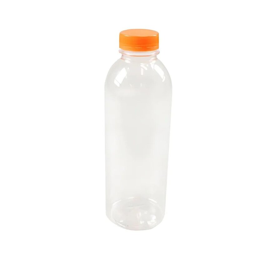 PET fles 1000ml - Inclusief dop - Doos met 65 stuks