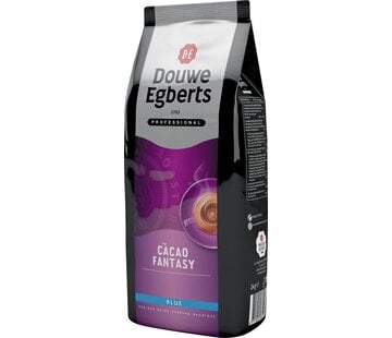 Douwe Egberts Cacao Fantasy Blue cacaopoeder voor automaten, pak van 1 kilo