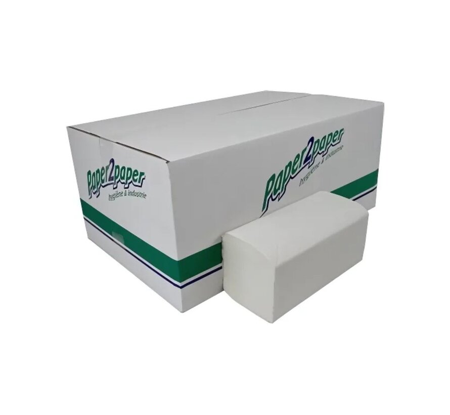 Handdoekjes Z-vouw - 2 laags - 25 x 23 cm - 3200 stuks