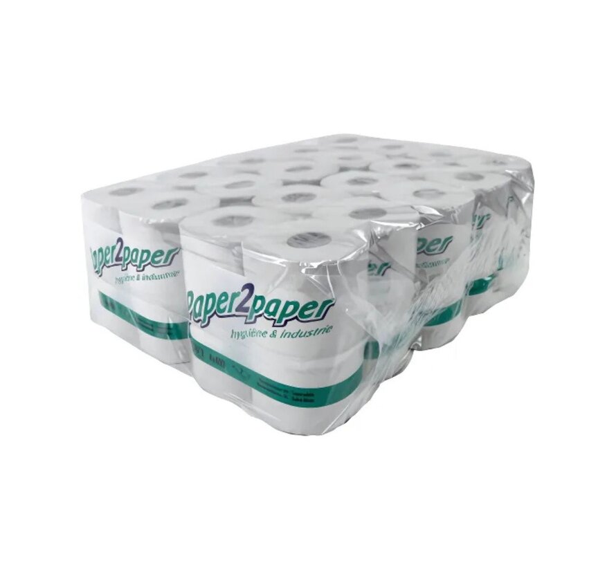 Wc papier - 2 laags toiletpapier - 400 vel per rol - 40 rollen in folie