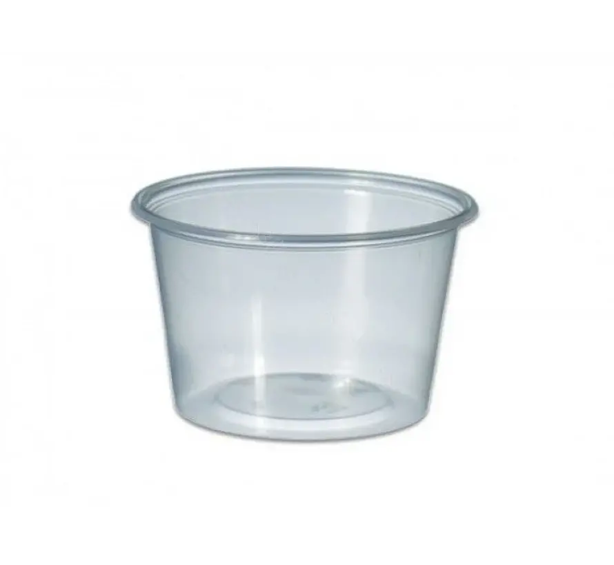 Sausbakje - 80 ml transparant - 1000 stuks