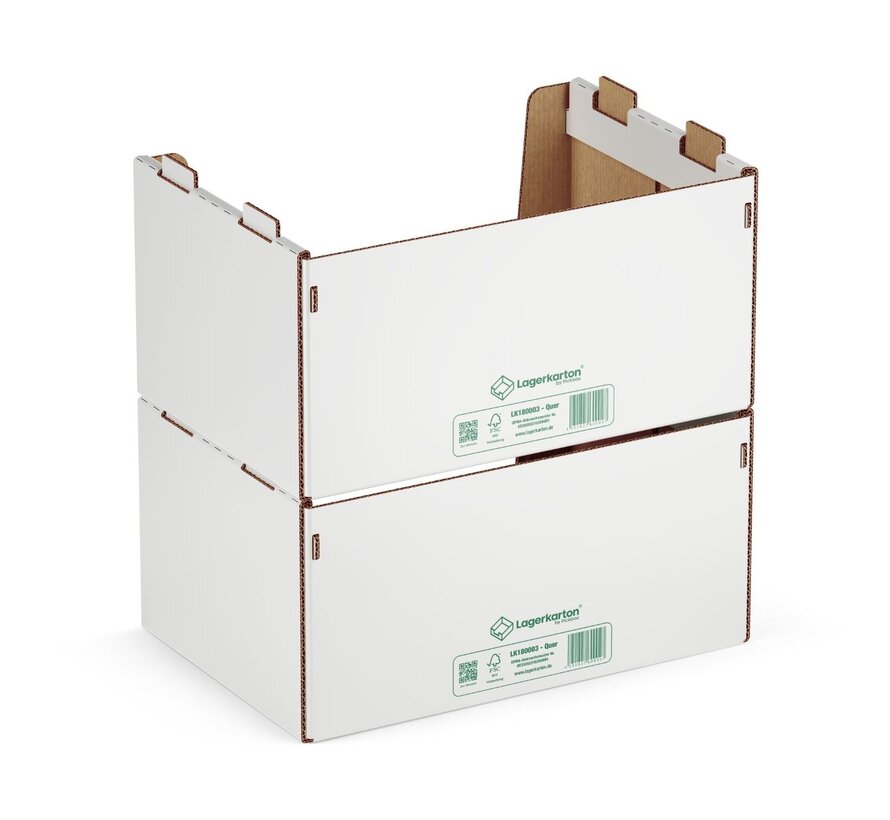 Pickbox® Wide - Kartonnen Stapelbak 600 x 400 x 300 mm - Draagkracht 25 KG