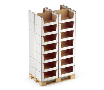 Pickbox® Wide - Kartonnen Stapelbak 600 x 400 x 300 mm - Draagkracht 25 KG