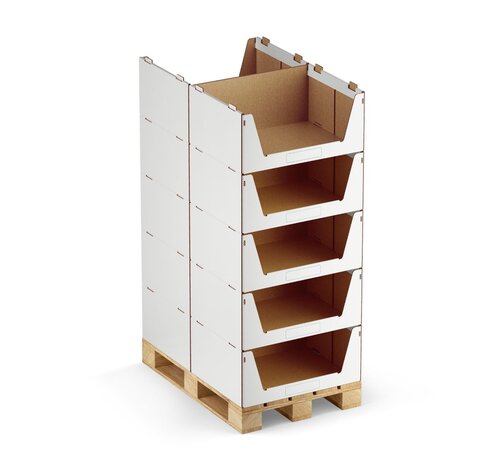 Pickbox® Max - Kartonnen Stapelbak 800 x 600 x 360 mm - Draagkracht 25 KG