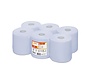 Satino Poetsrol 1-lgs 300 m x 20 cm - Verpakking met 6 rollen - Blauwe kleur