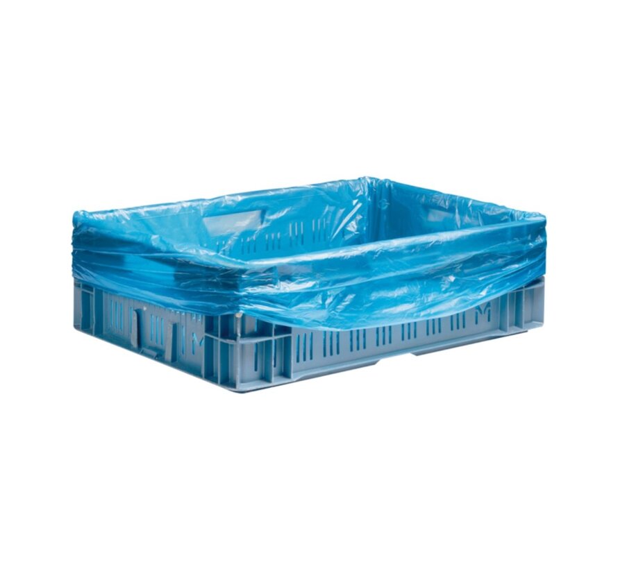 HDPE Kratzakken - 60 x 20 x 80 cm - Blauwe kleur - 20 my - Doos met 500 zakken