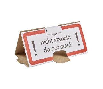 Specipack Pallethoedje - nicht stapeln - do not stack - Anti-stapelhoedje voorkomt beschadigingen