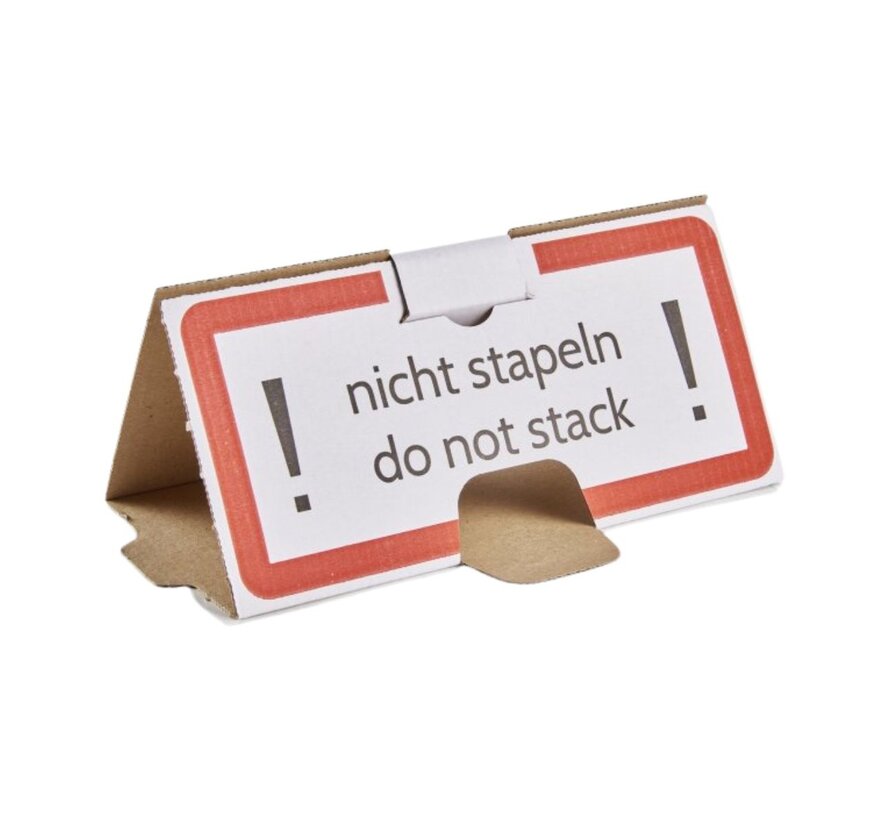Pallethoedje - nicht stapeln - do not stack - Anti-stapelhoedje voorkomt beschadigingen
