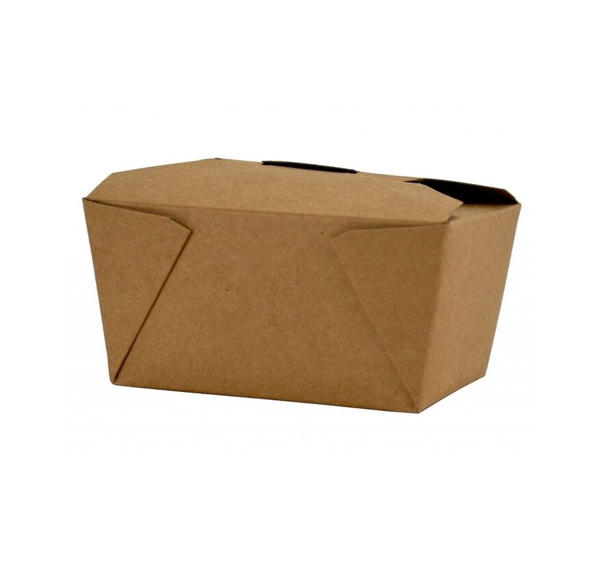 Oosterse maaltijdbox 750 ml - take away box kraft - klein - 450 stuks