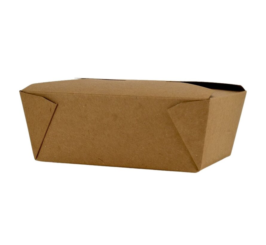 Oosterse maaltijdbox 1350 ml - take away box kraft - middel - 300 stuks
