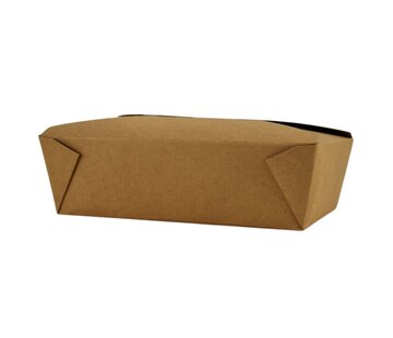 Specipack Oosterse maaltijdbox 2000 ml - take away box kraft - groot - 200 stuks