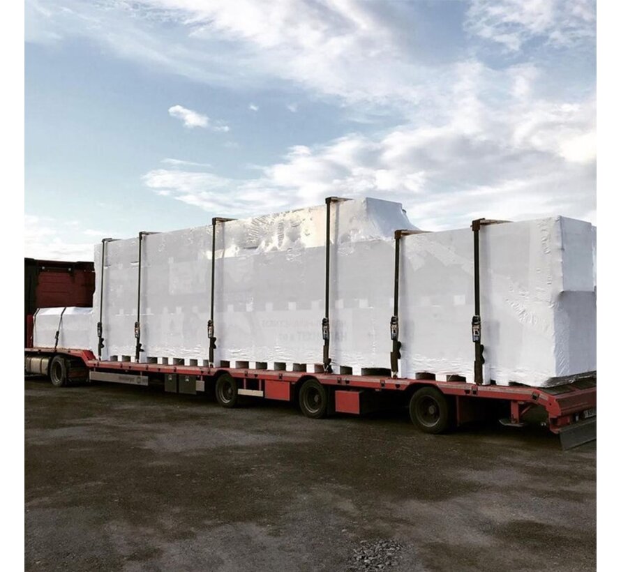 Krimpfolie voor boten wit UV - 400 cm x 25 m x 300 my - Steigerfolie