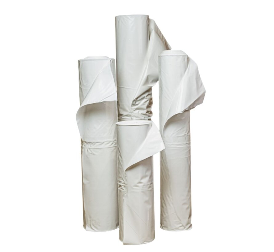 Krimpfolie voor boten wit UV - 400 cm x 25 m x 300 my - Steigerfolie